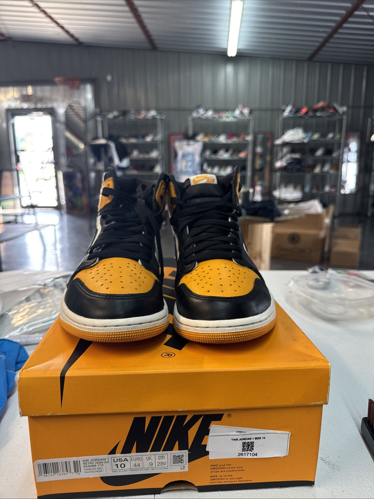 Nike Air Jordan 1 Retro High OG Taxi - Size 10 - product image from the listing.