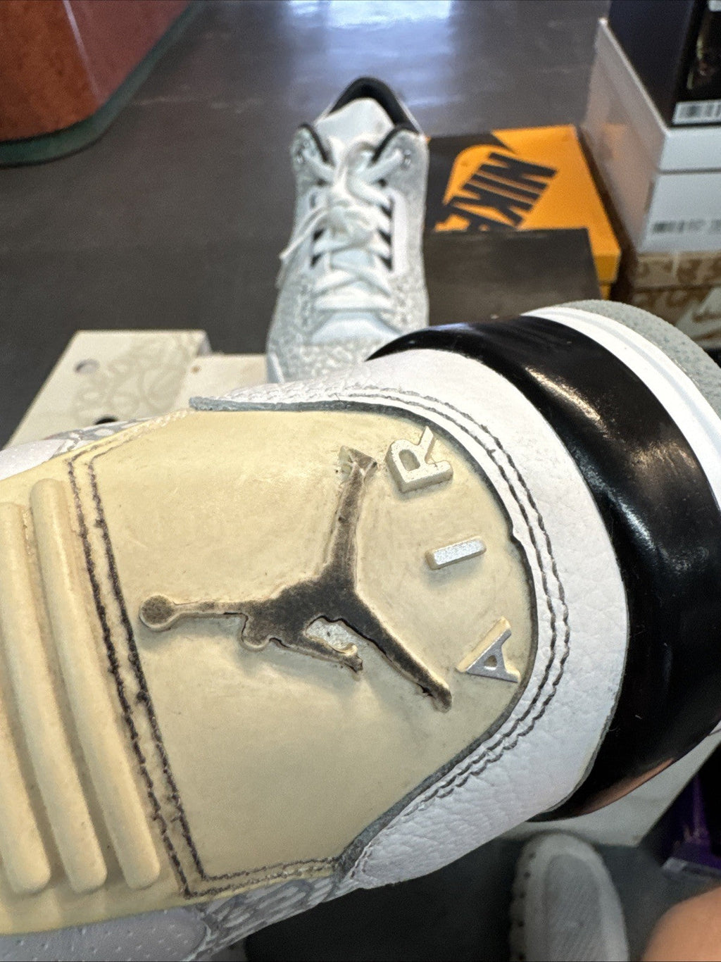 Nike Air Jordan 3 III Flip White Cement Elephant Print 2007 - Size 11 - product image from the listing.