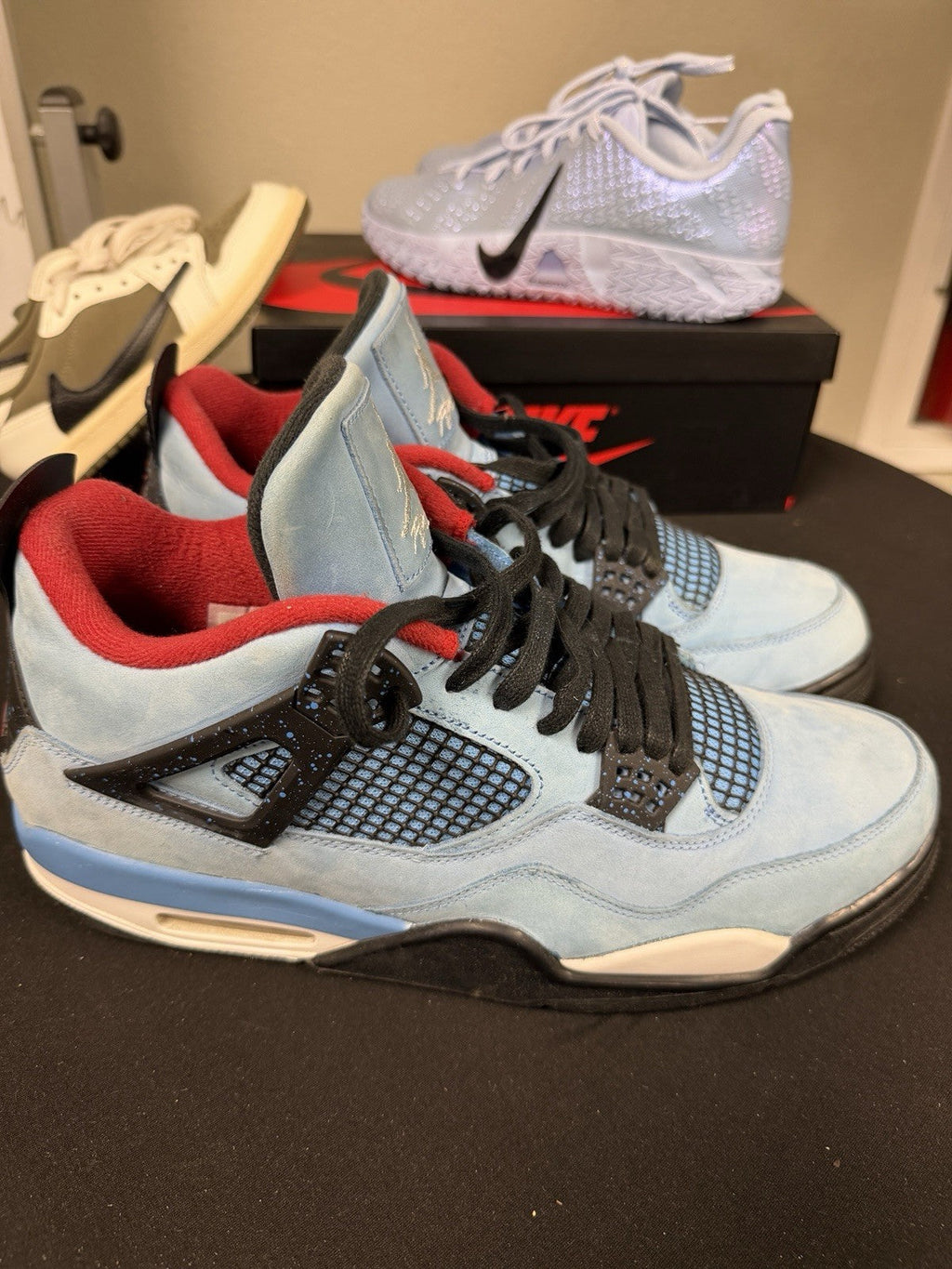 Travis Scott Cactus Jack Blue size 13 - Jordan 4 Retro - product image from the listing.