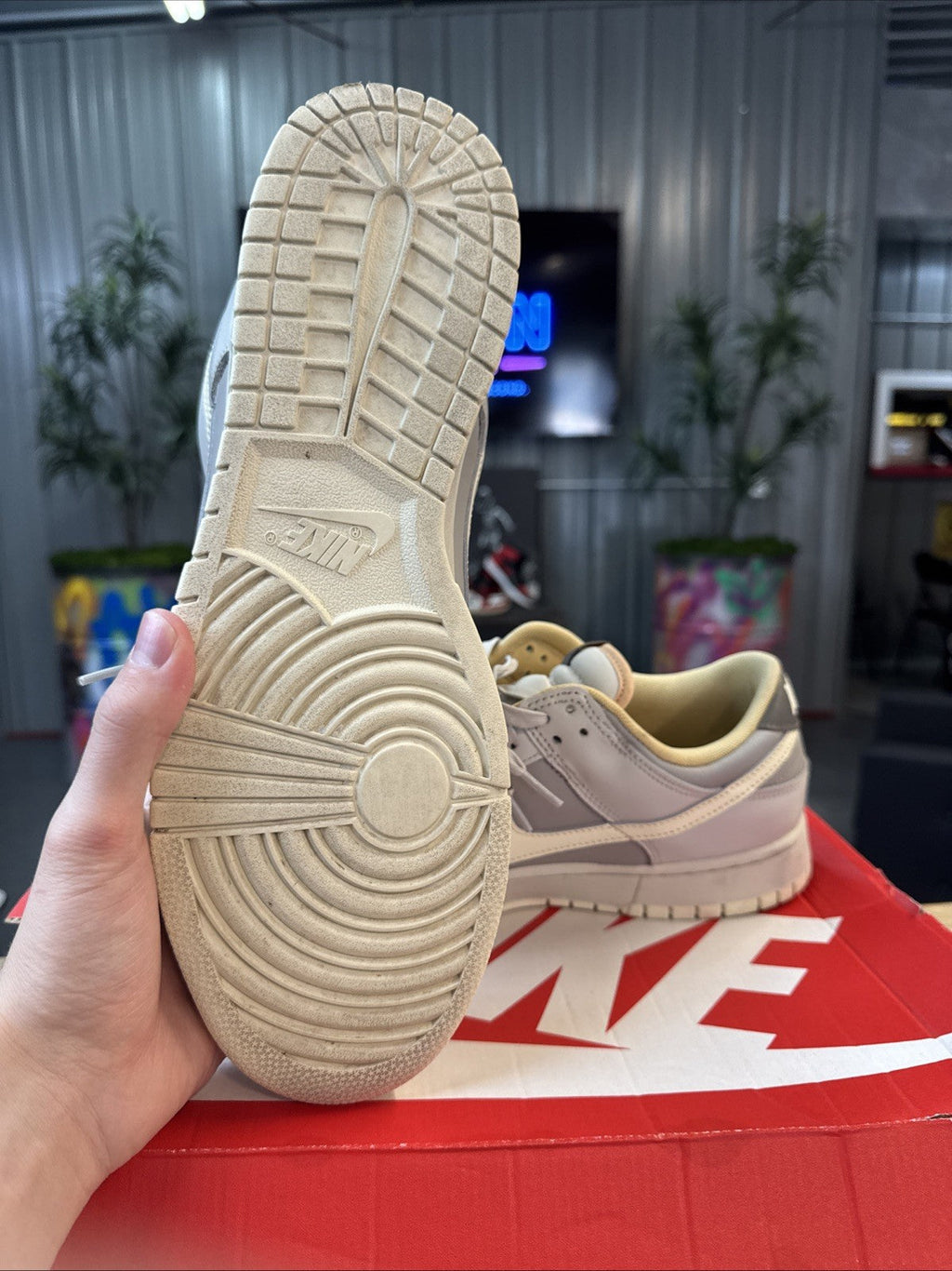 Nike Dunk Low Retro Light Bone Wild Mango - Size 13 - product image from the listing.