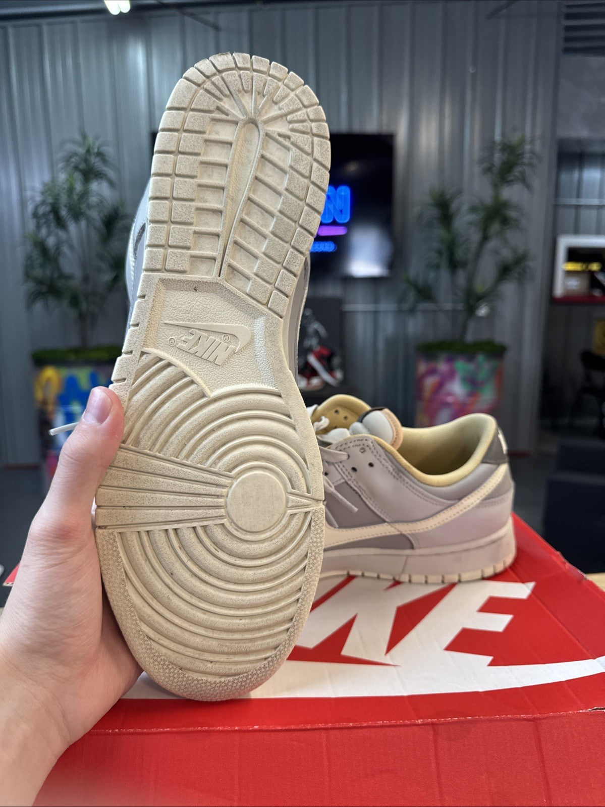 Nike Dunk Low Retro Light Bone Wild Mango - Size 13 - product image from the listing.