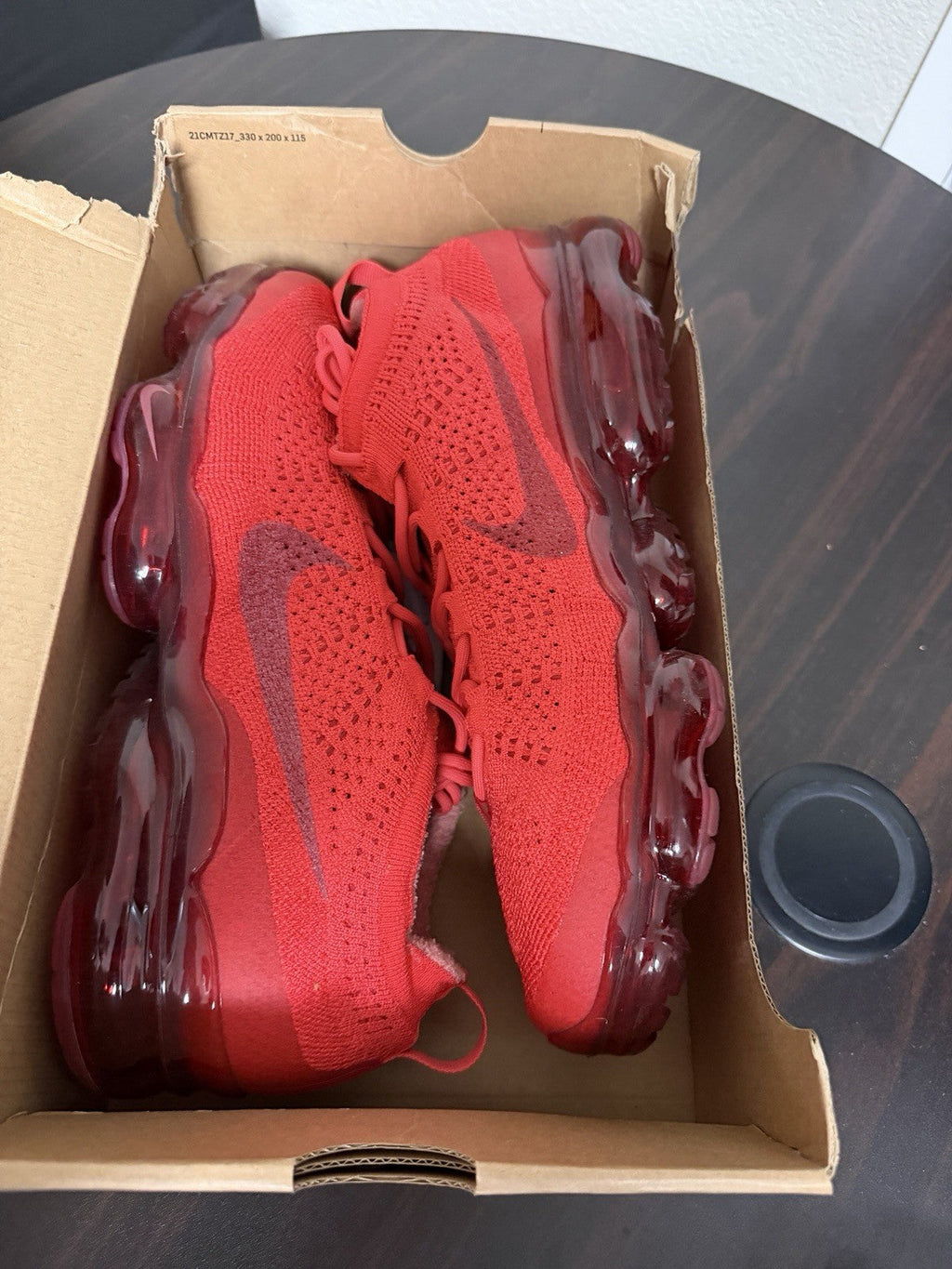 Nike Air VaporMax 2023 Flyknit Triple Red - Size 12 - product image from the listing.
