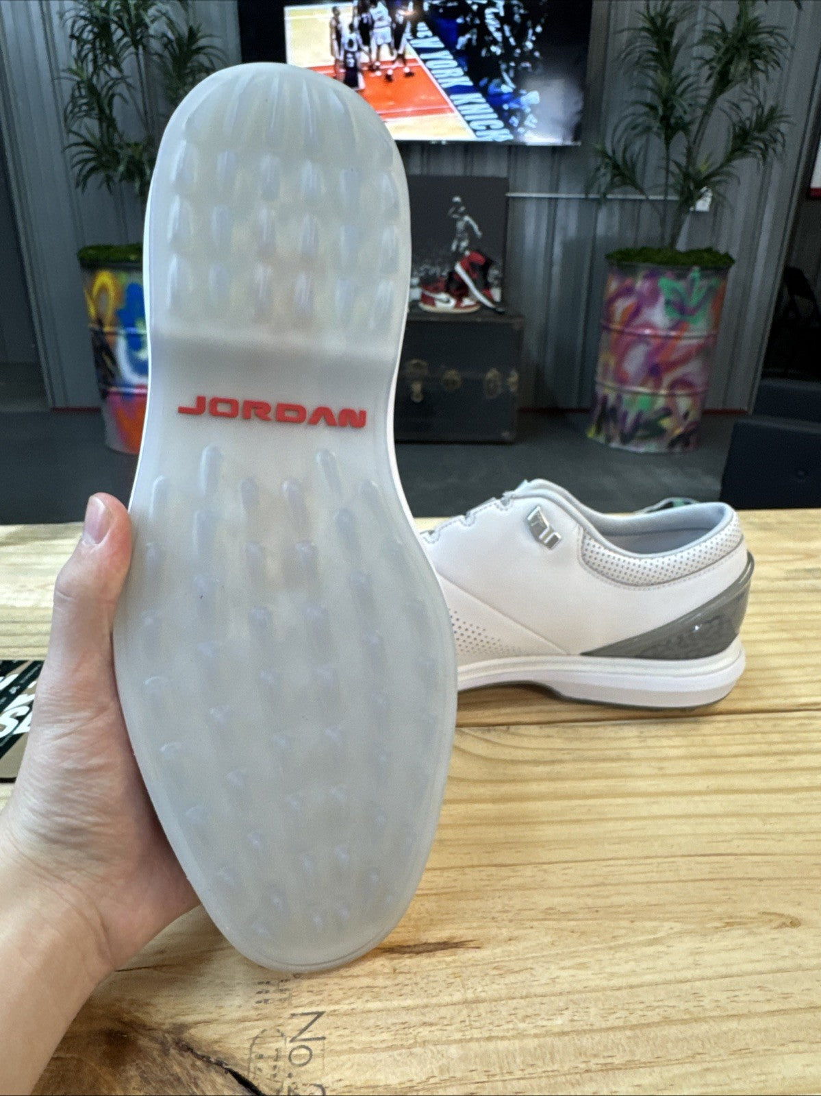 "White Pure Platinum" Size 11 - Nike Jordan ADG 4 Golf Shoe | Replacement Box - product image from the listing.