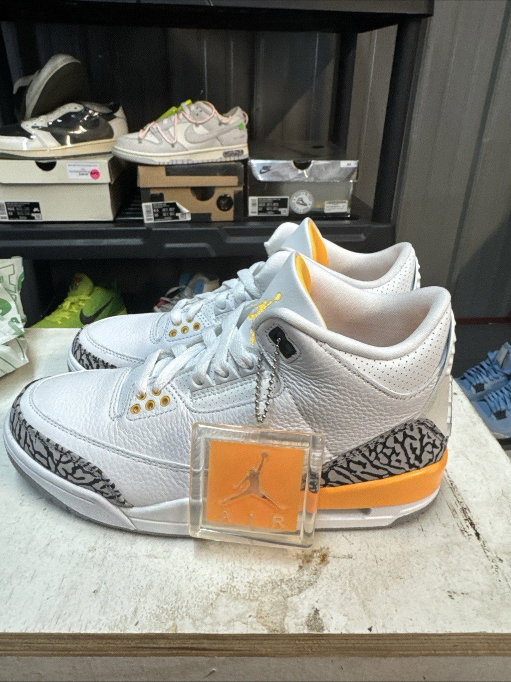 Air Jordan 3 Retro Laser Orange | Replacement Box - Size 7.5W - product image from the listing.