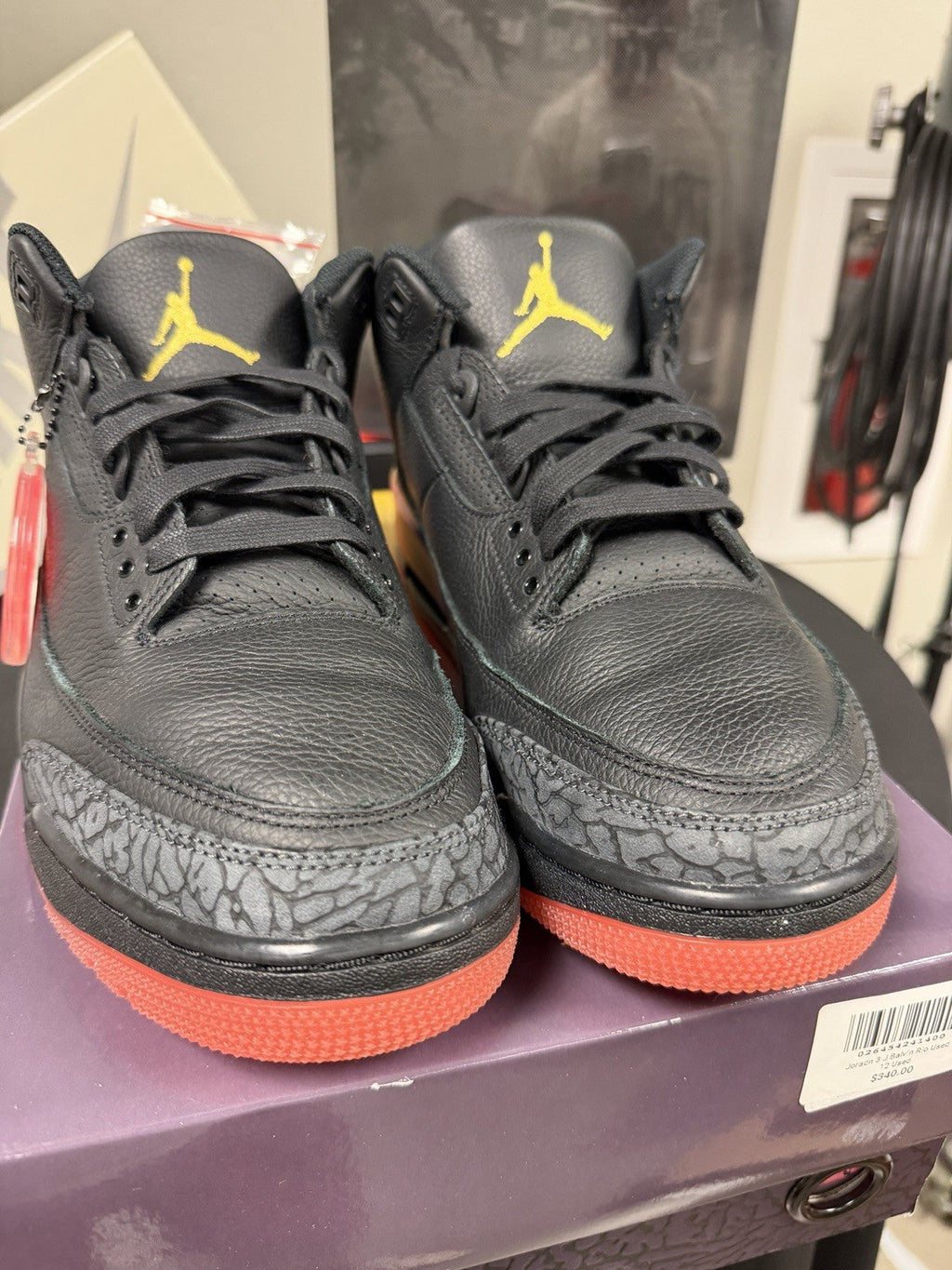 J. Balvin x Air Jordan 3 Retro Rio Size 12 - product image from the listing.