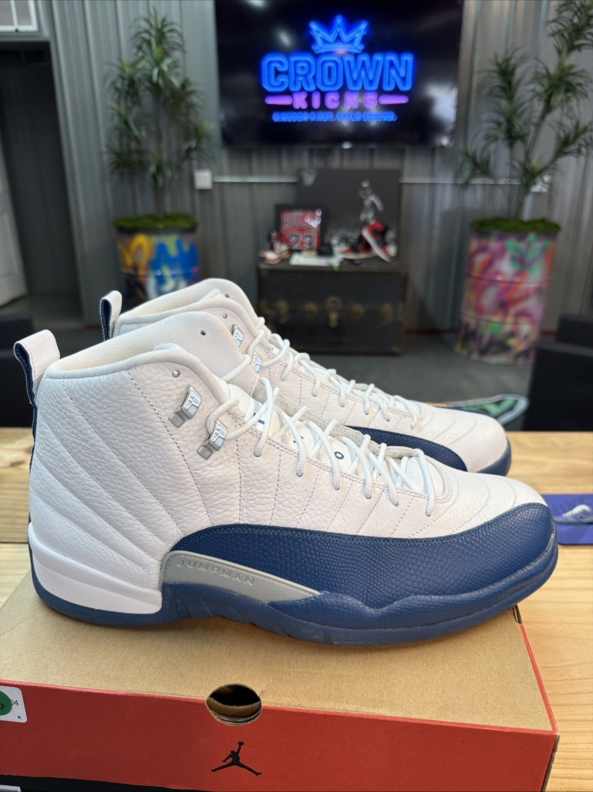 French Blue Size 14 - Jordan 12 - product image from the listing.