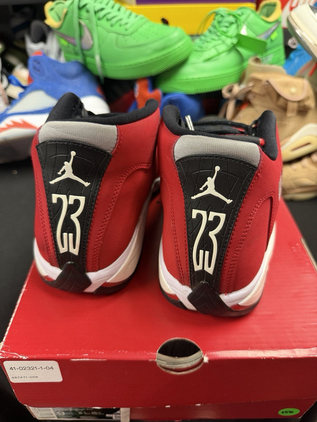 Air Jordan 14 Red Black White - product image from the listing.