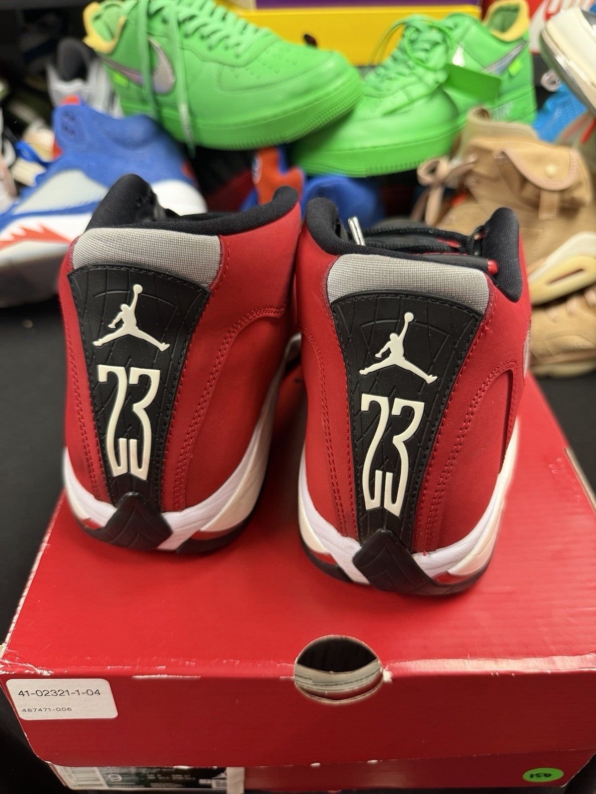 Air Jordan 14 Red Black White - product image from the listing.