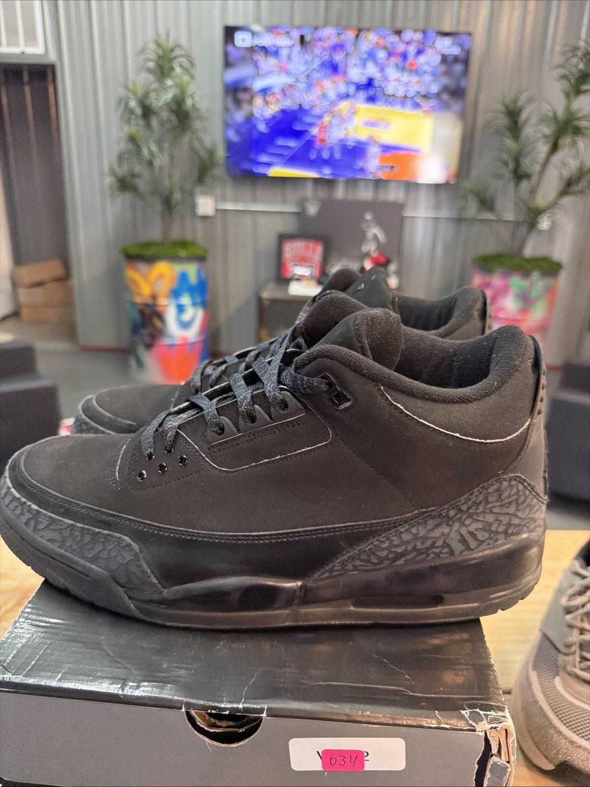 Air Jordan 3 Retro Black Cat - Size 13 - product image from the listing.