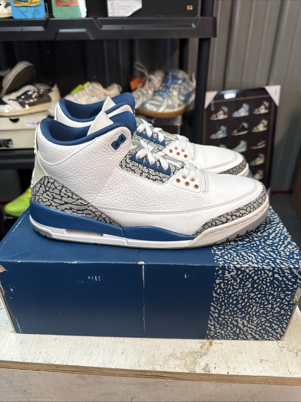 Jordan 3 Retro Mid Washington Wizards - Size 11.5 - product image from the listing.