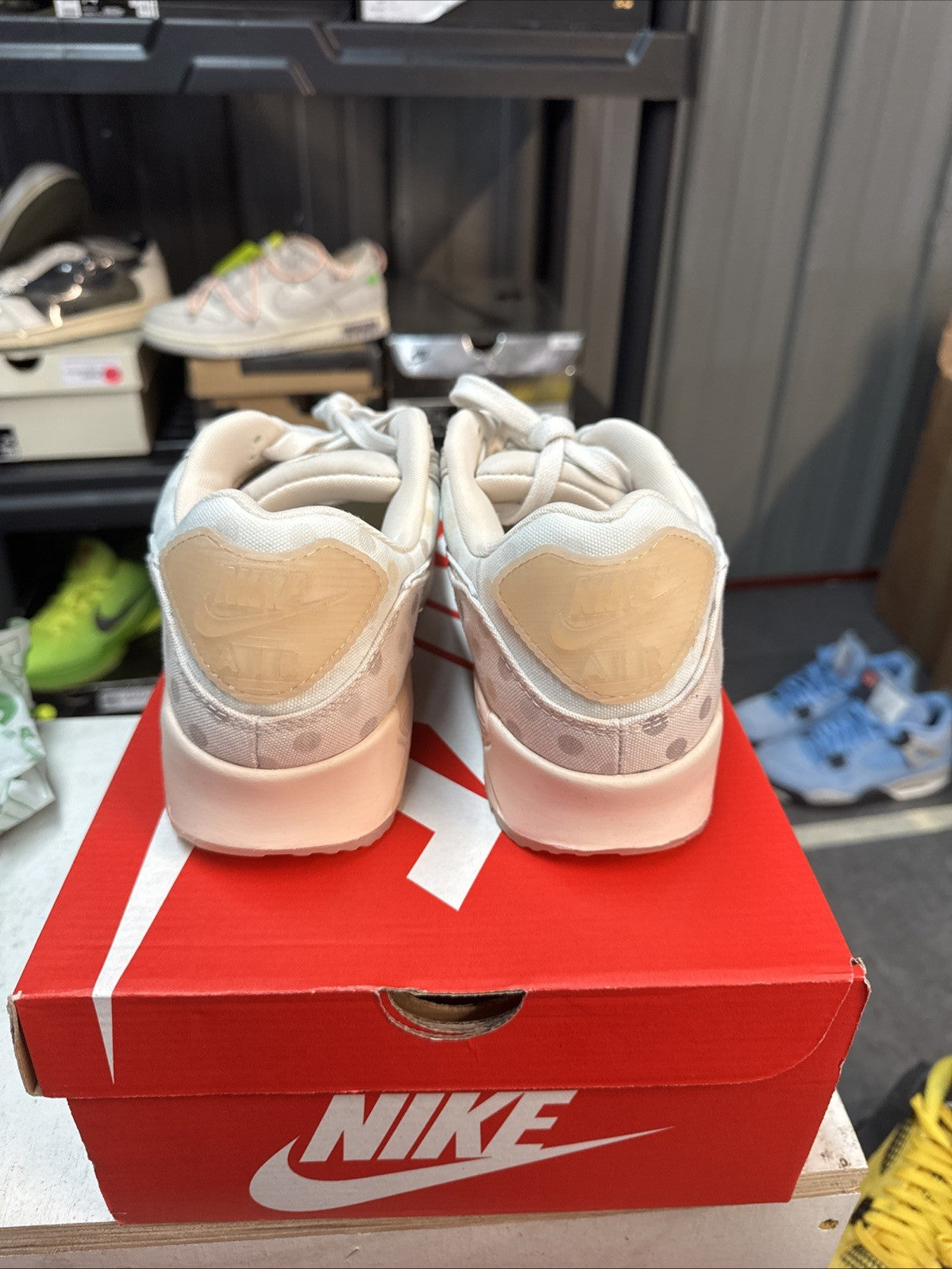 10.5 - Nike Air Max 90 (Shimmer Polka Dot Sand) | Replacement Box for Men - product image from the listing.
