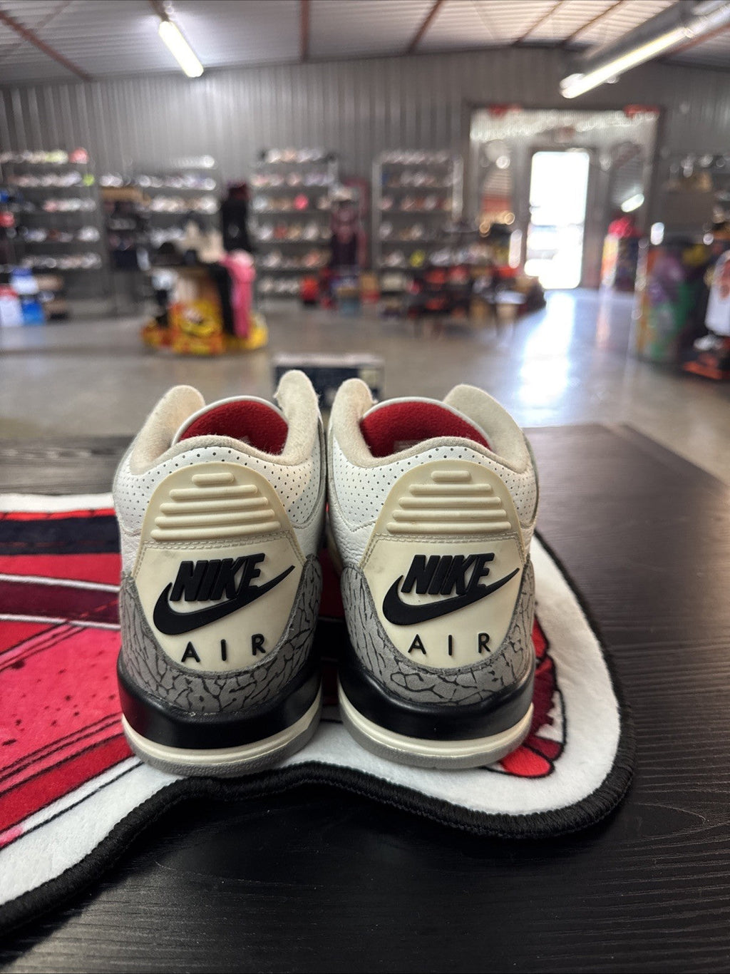 Nike Air Jordan 3 Retro Elephant Print | Replacement Box - Size 6.5y - product image from the listing.
