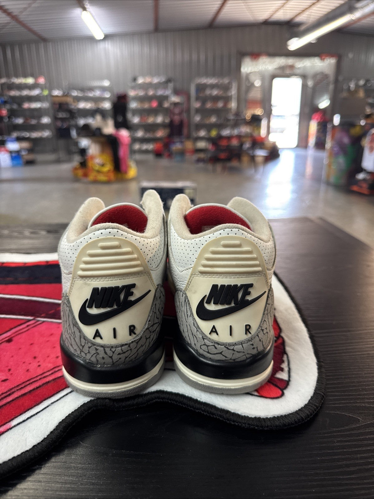 Nike Air Jordan 3 Retro Elephant Print | Replacement Box - Size 6.5y - product image from the listing.