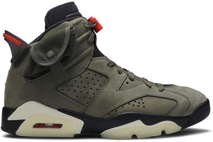 Travis Scott x Jordan 6 Retro Olive - Size 10.5 - product image from the listing.
