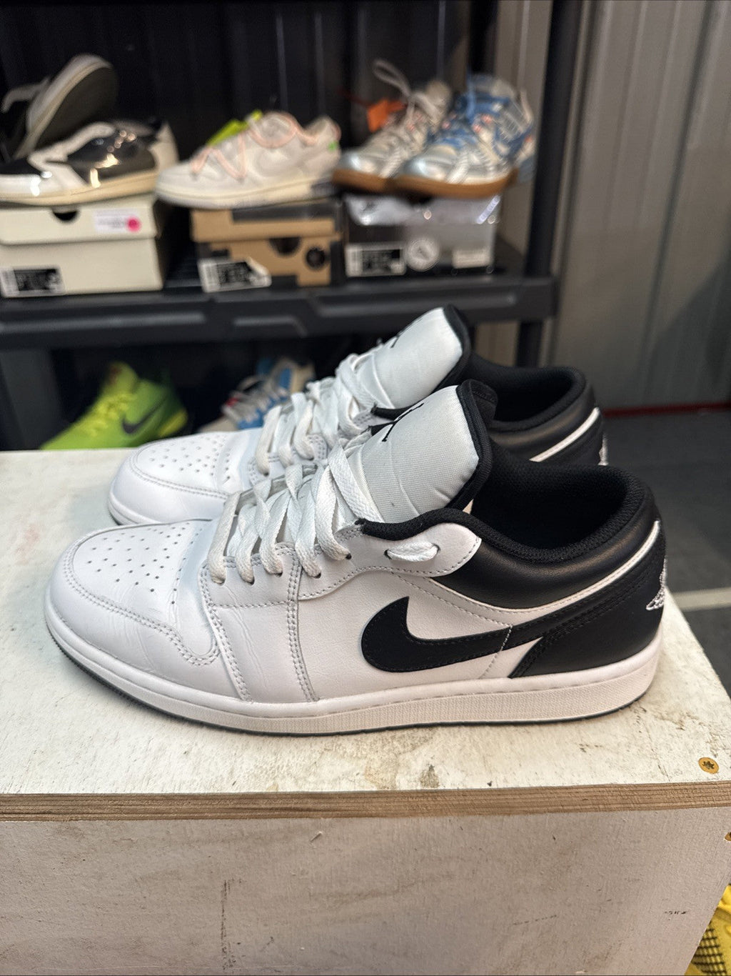 'White Black'/ Size 10.5 | Replacement Box - Air Jordan 1 Low - product image from the listing.