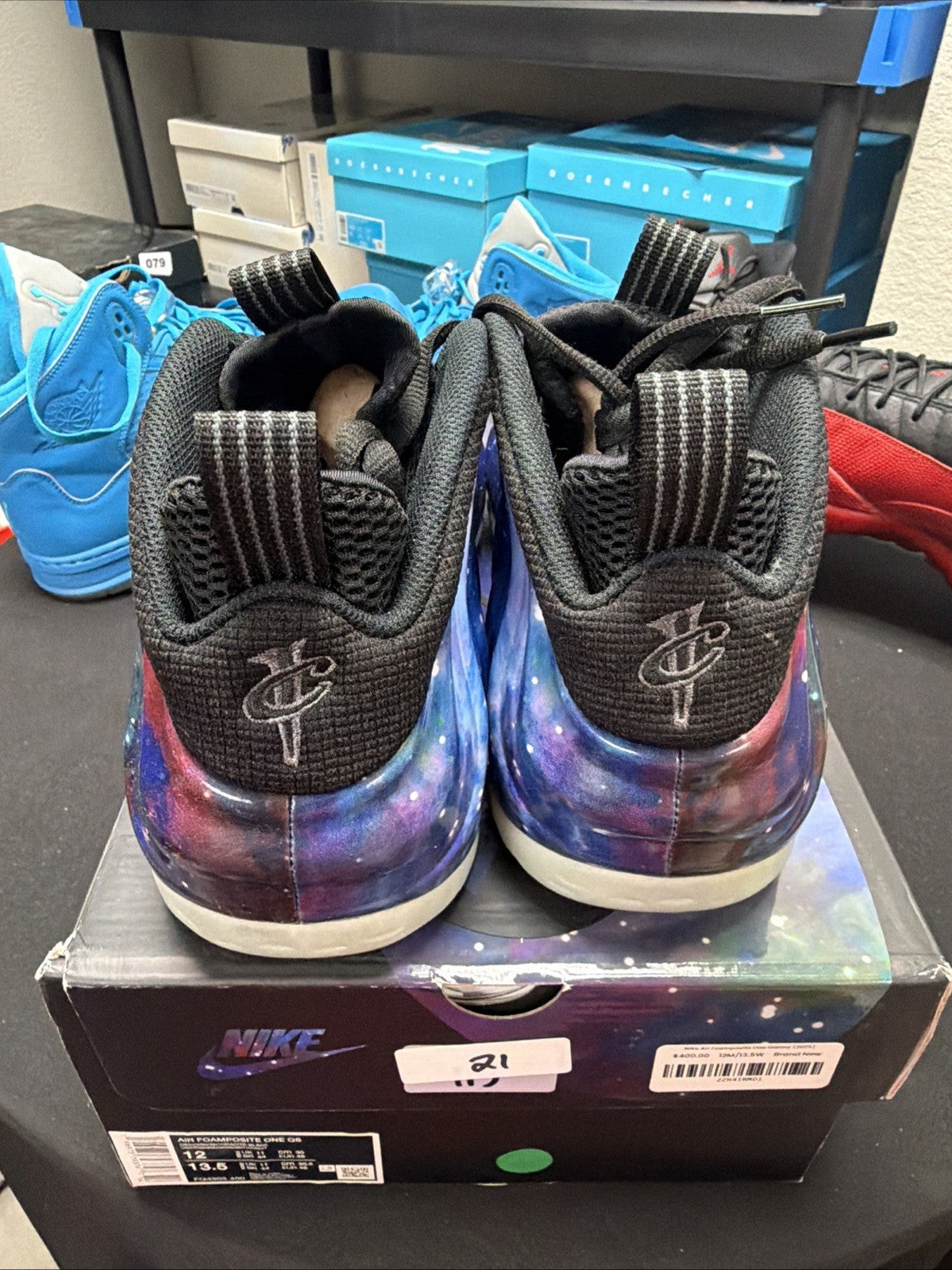 2025 Nike Air Foamposite One QS Galaxy FQ4303-400 Size 12 Snkrs - product image from the listing.