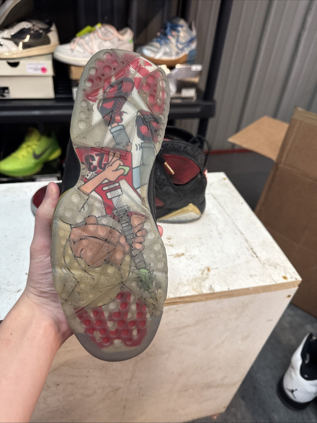 Jordan 7 Retro Doernbecher 2016 | Replacement Box - Barely Worn - Size 9 - product image from the listing.