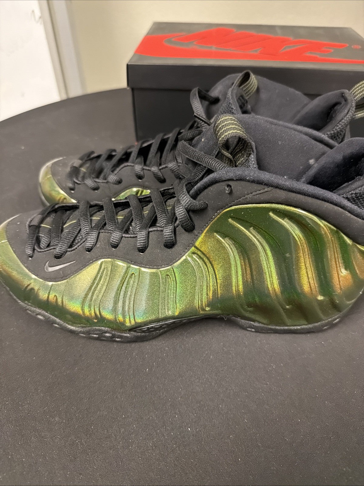 Nike Air Foamposite One Legion Green 314996-301 Black - Size 11 - product image from the listing.