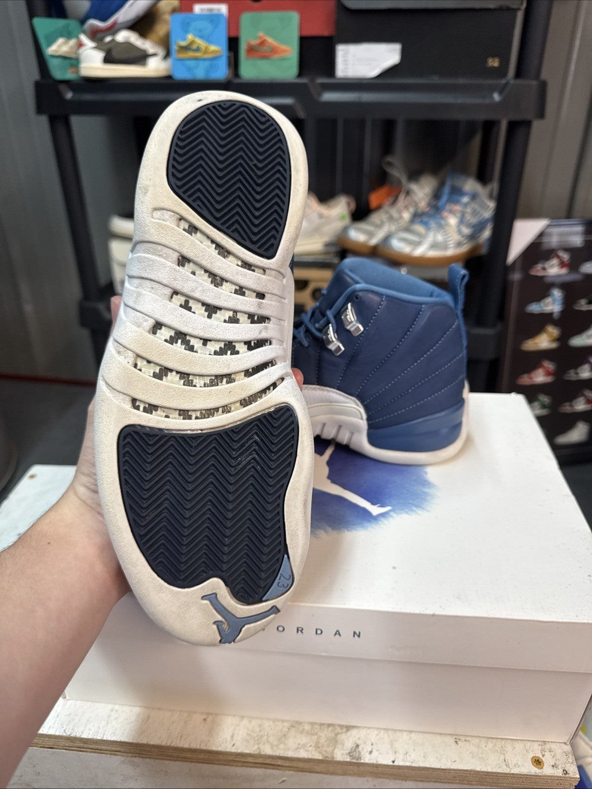 Jordan 12 Retro Indigo 2020 - Size 8.5 - product image from the listing.