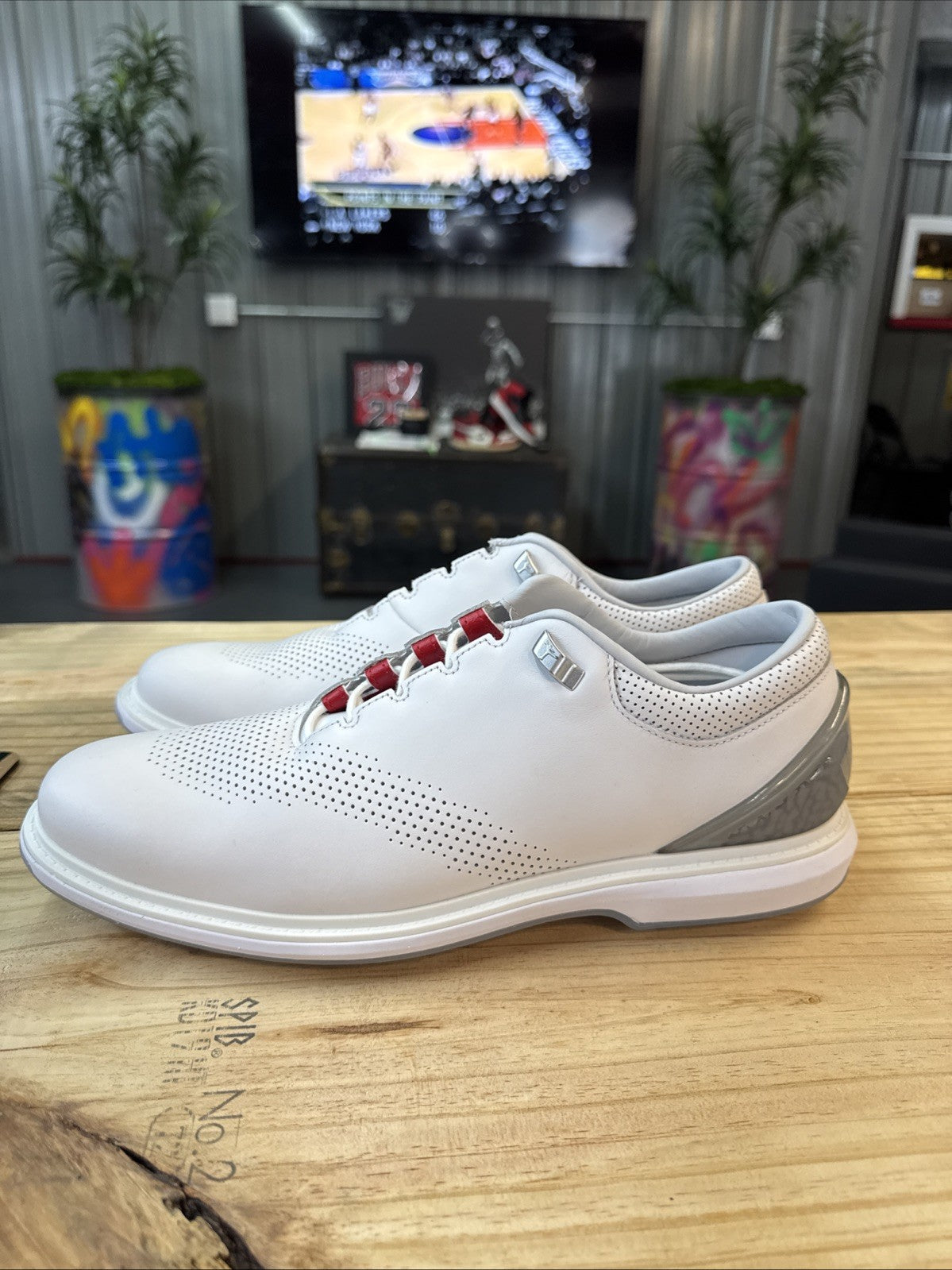 "White Pure Platinum" Size 11 - Nike Jordan ADG 4 Golf Shoe | Replacement Box - product image from the listing.
