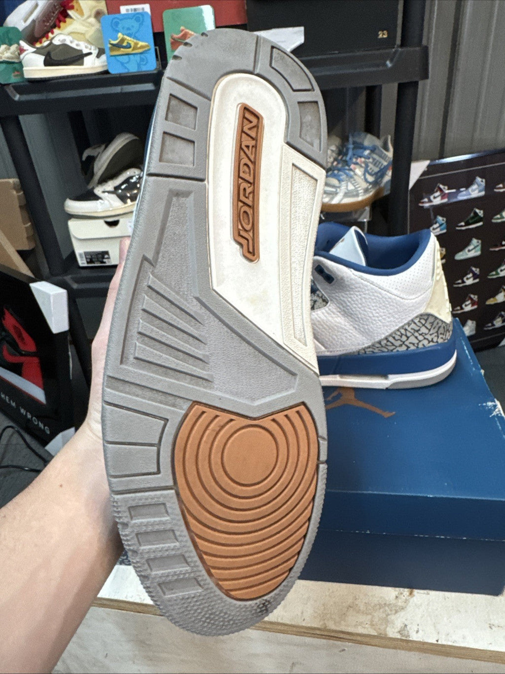 Jordan 3 Retro Mid Washington Wizards - Size 11.5 - product image from the listing.