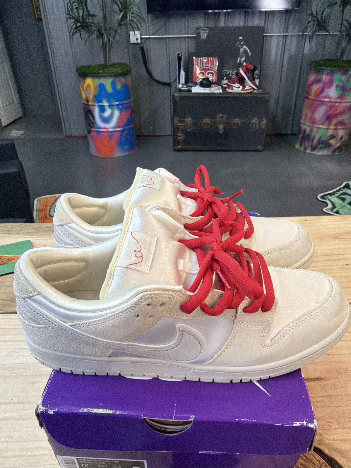 Size 12 - Nike SB Dunk Low PRM City of Love Coconut Milk (FZ5654-100) for Men - product image from the listing.