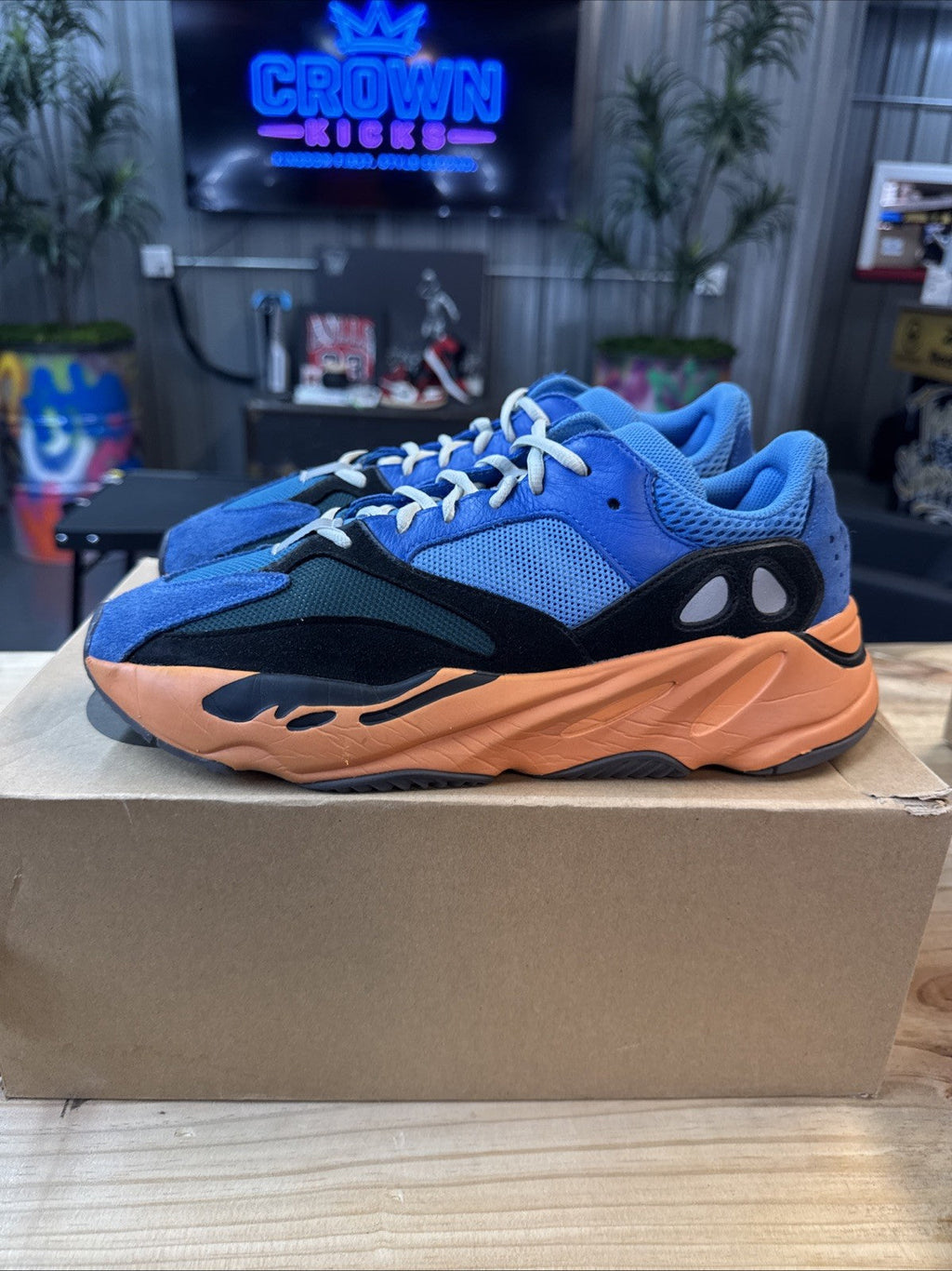 adidas Yeezy Boost 700 Bright Blue - Size 12 - product image from the listing.