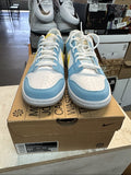 Nike Dunk Low GS Blue Chill Yellow Strike White - Size 5.5Y - product image from the listing.