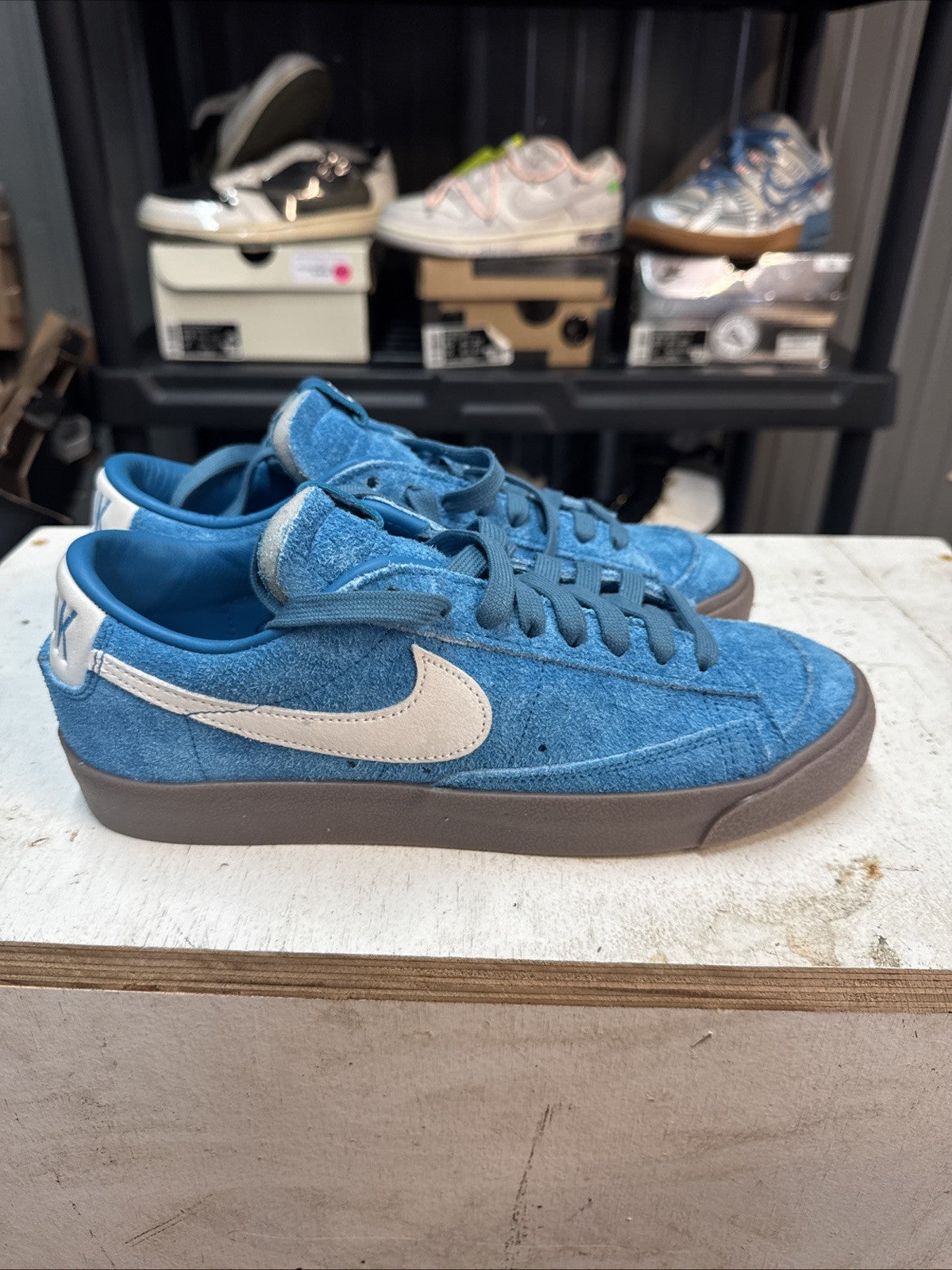"Chevy" Size 7.5 - Nike Blazer Low Devin Booker | Comes With Replacement Box - product image from the listing.