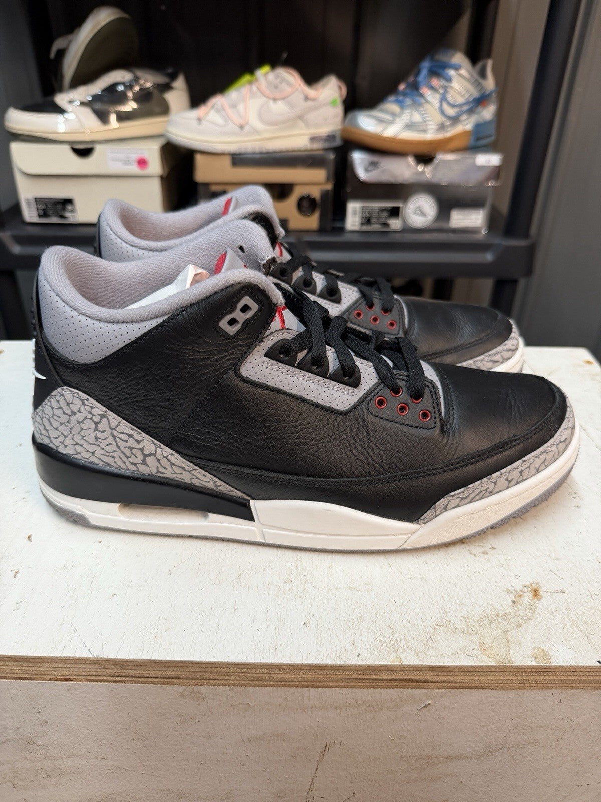 Jordan 3 Retro OG Mid Black Cement - Size 11 - product image from the listing.
