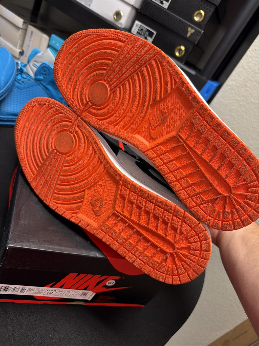 Electro Orange Size 12 - Jordan 1 Retro High - product image from the listing.