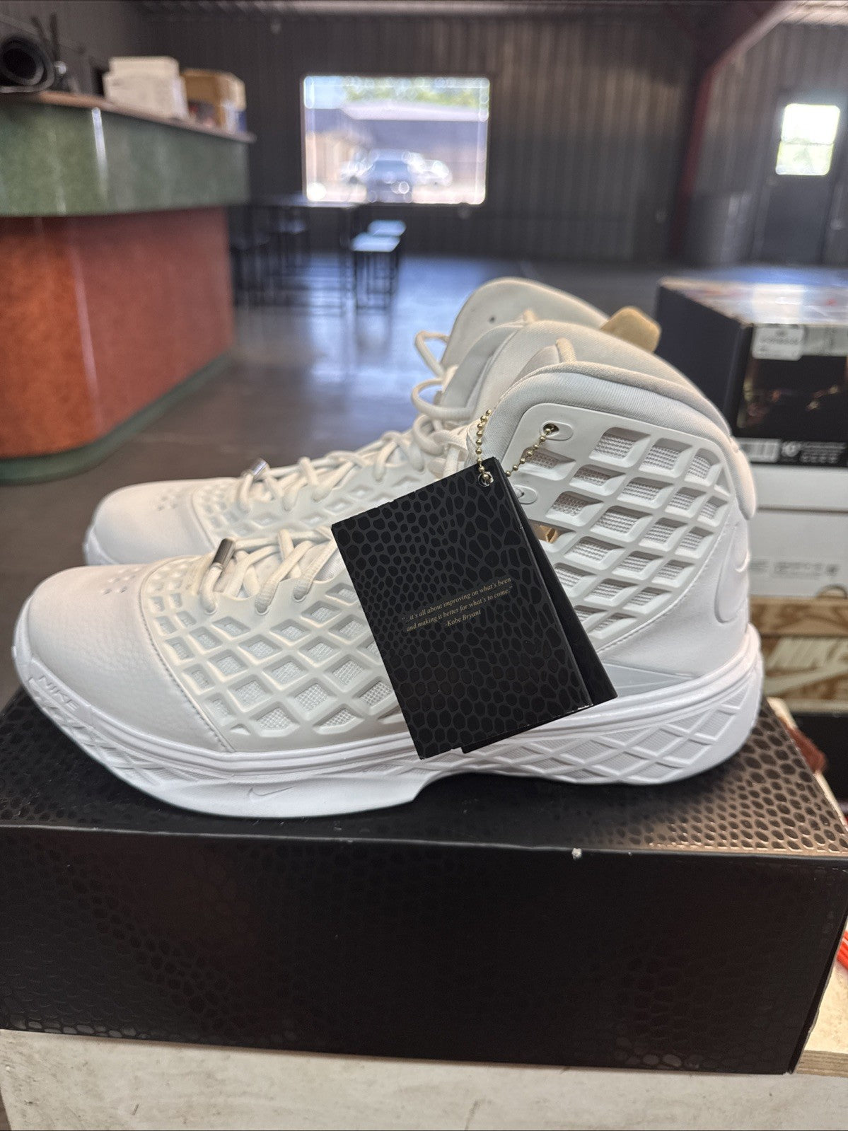 Nike Kobe III Protro Triple White | Topless Box - Size 14 - product image from the listing.