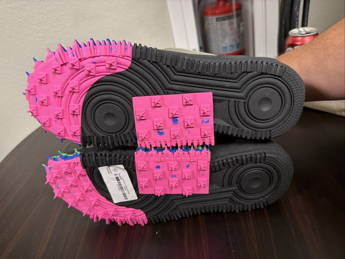 Nike Air Force 1 Mid x OFF WHITE Black Trainers, Size 13 BNIB DO6290-001 - product image from the listing.