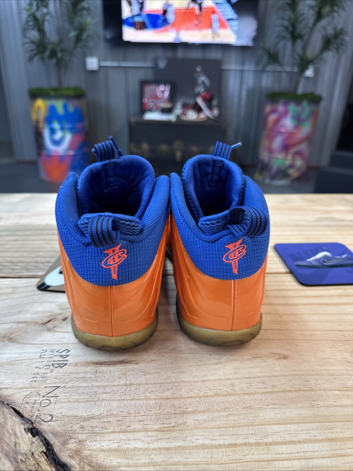 Nike Air Foamposite One Knicks GS | Replacement Box - Size 7y - product image from the listing.