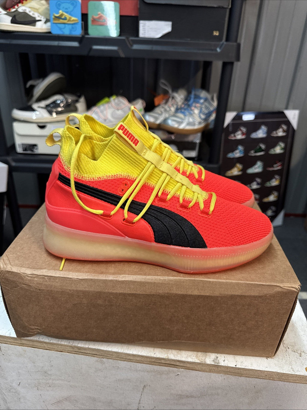 Puma Clyde Court Disrupt Red Blast | Replacement Box - Size 9 - product image from the listing.