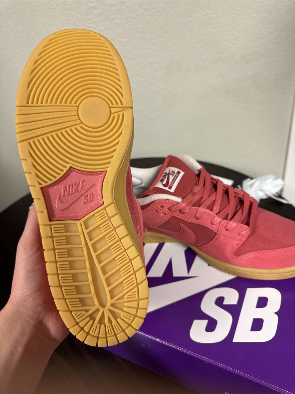 Men's [DV5429-600] Nike SB DUNK LOW 'ADOBE' - product image from the listing.