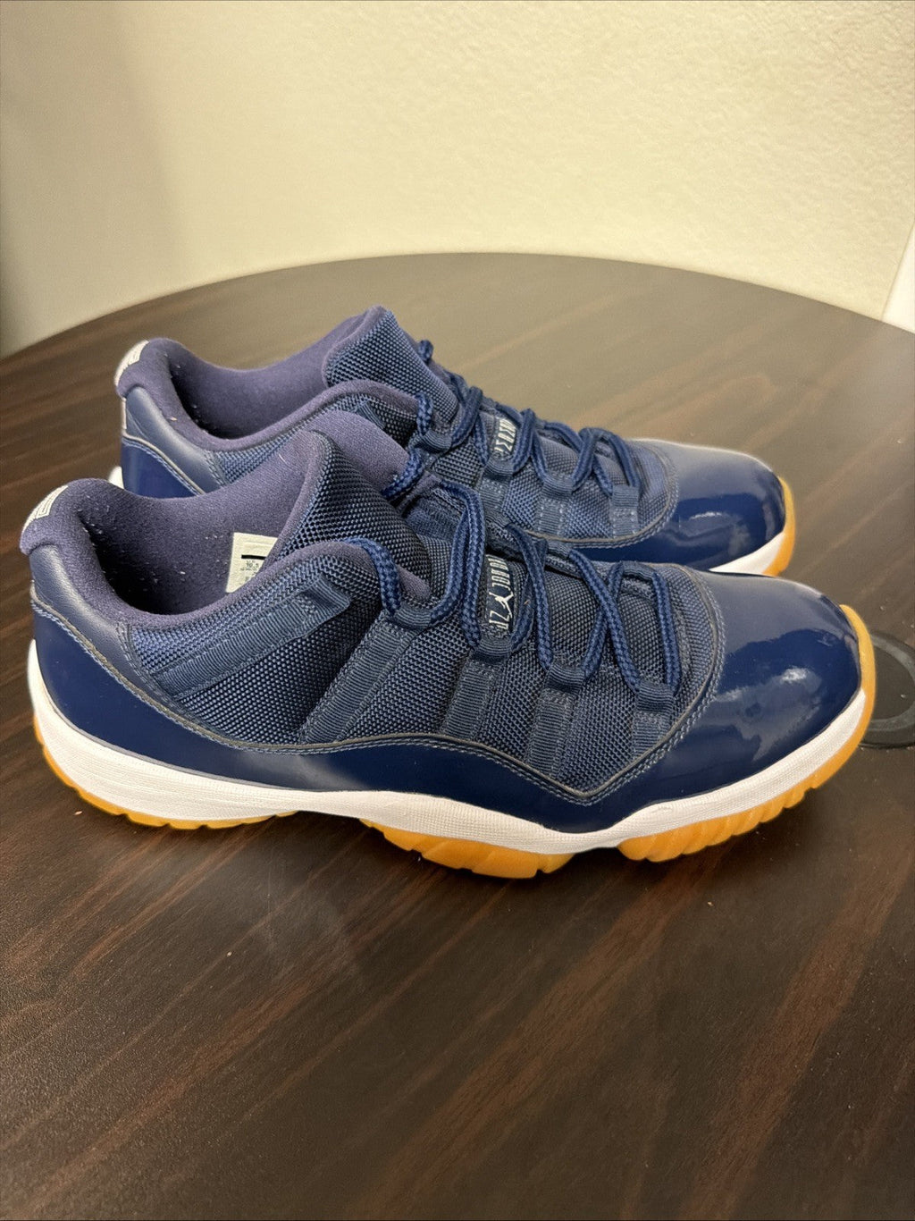 Navy Gum Size 10.5 Good Condition - Air Jordan 11 Retro Low - product image from the listing.