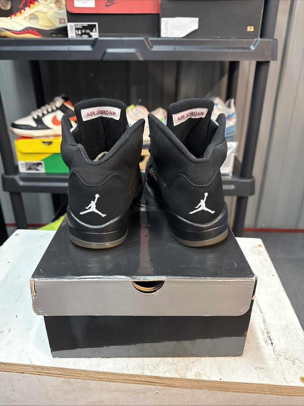 "Black Metallic" Size 7y - Nike Air Jordan 5 Retro (2007) - product image from the listing.
