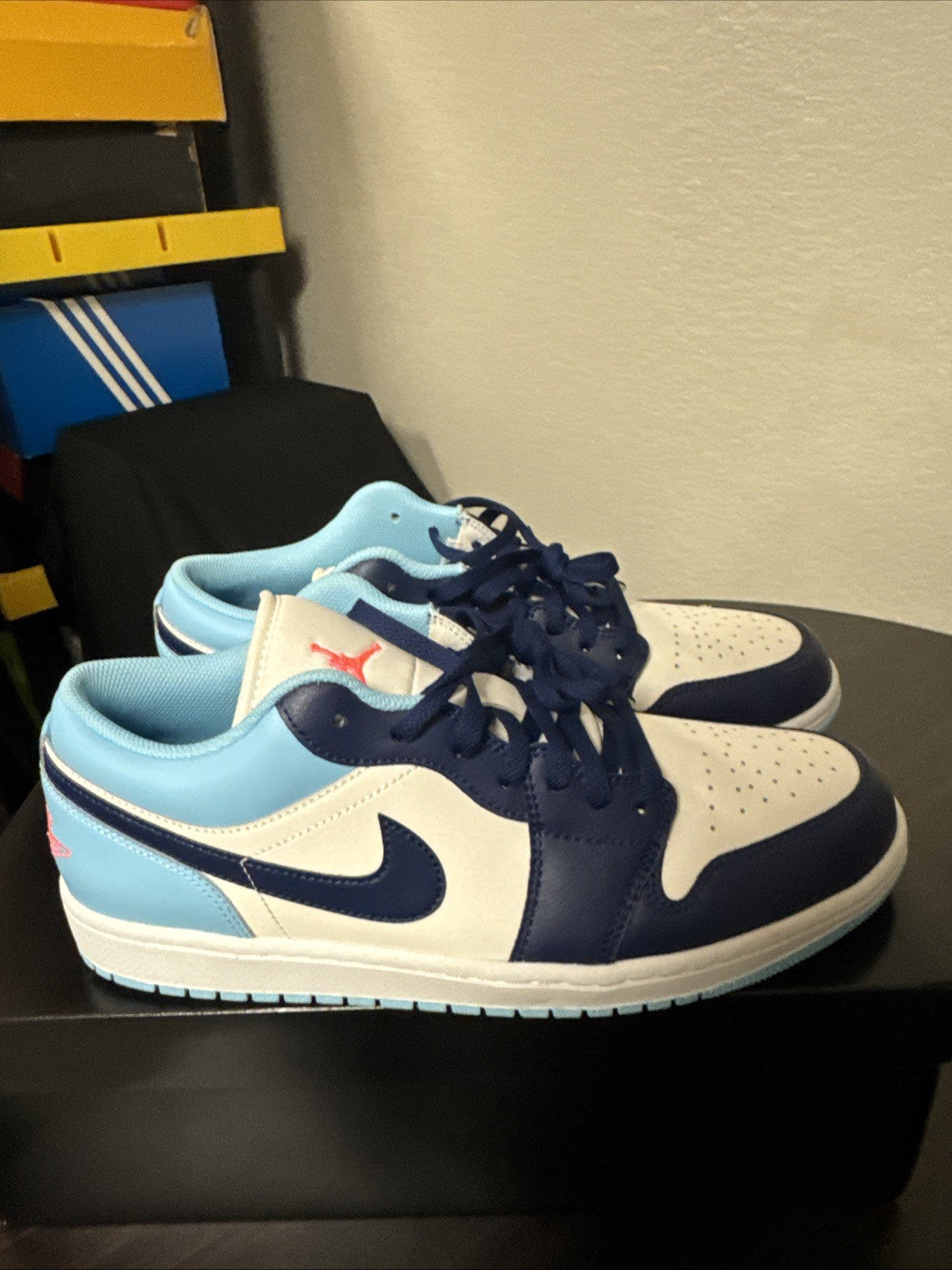 Jordan 1's Nike Low Sail Blue Chill Void Size 10.5 2025 Release - product image from the listing.