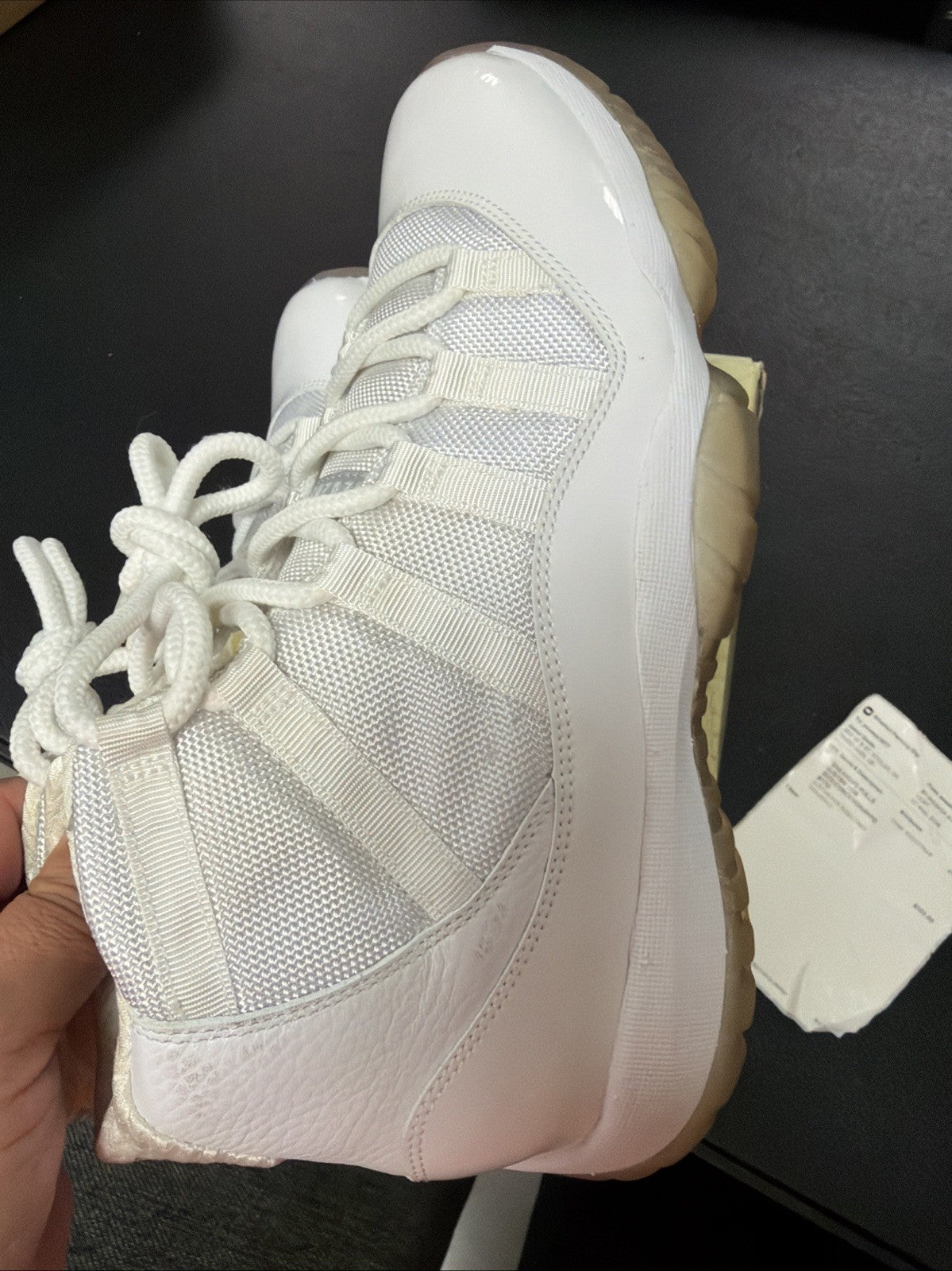 Men's Nike Air Jordan 11 Retro Silver Anniversary 408201-101 Size 10 - product image from the listing.