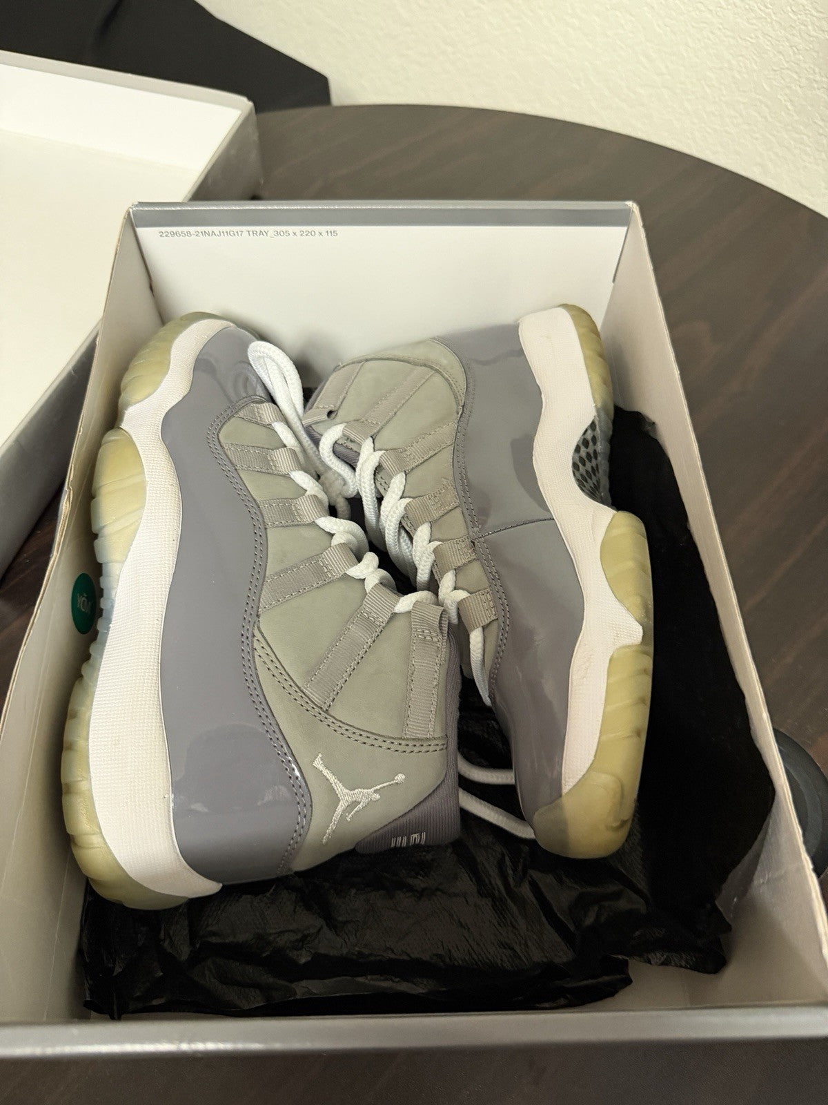 Jordan 11 Retro High Cool Grey - Size 5 - product image from the listing.