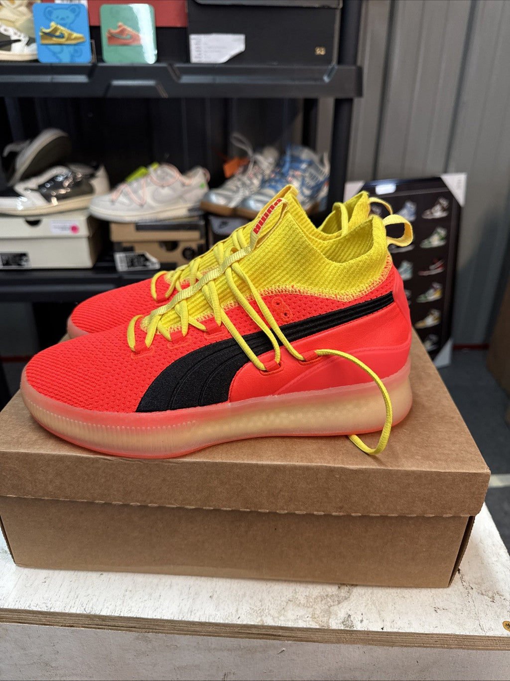 Puma Clyde Court Disrupt Red Blast | Replacement Box - Size 9 - product image from the listing.