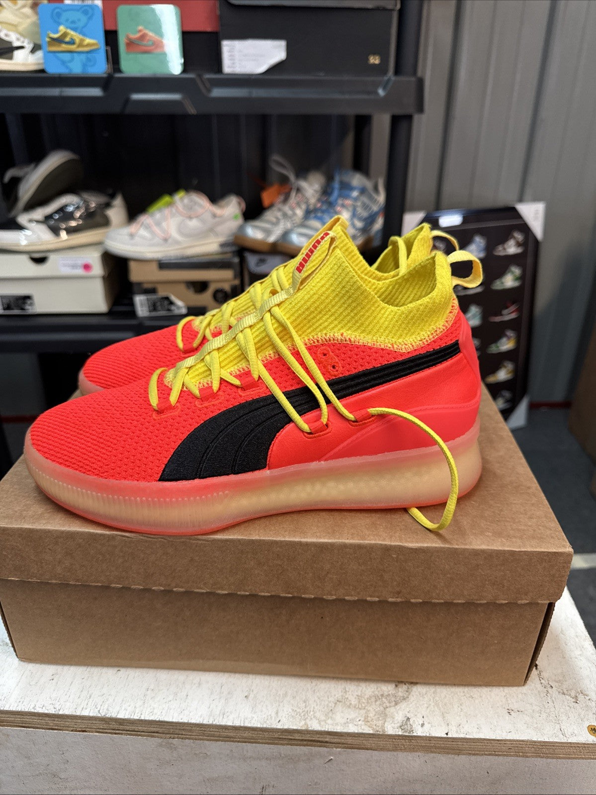 Puma Clyde Court Disrupt Red Blast | Replacement Box - Size 9 - product image from the listing.