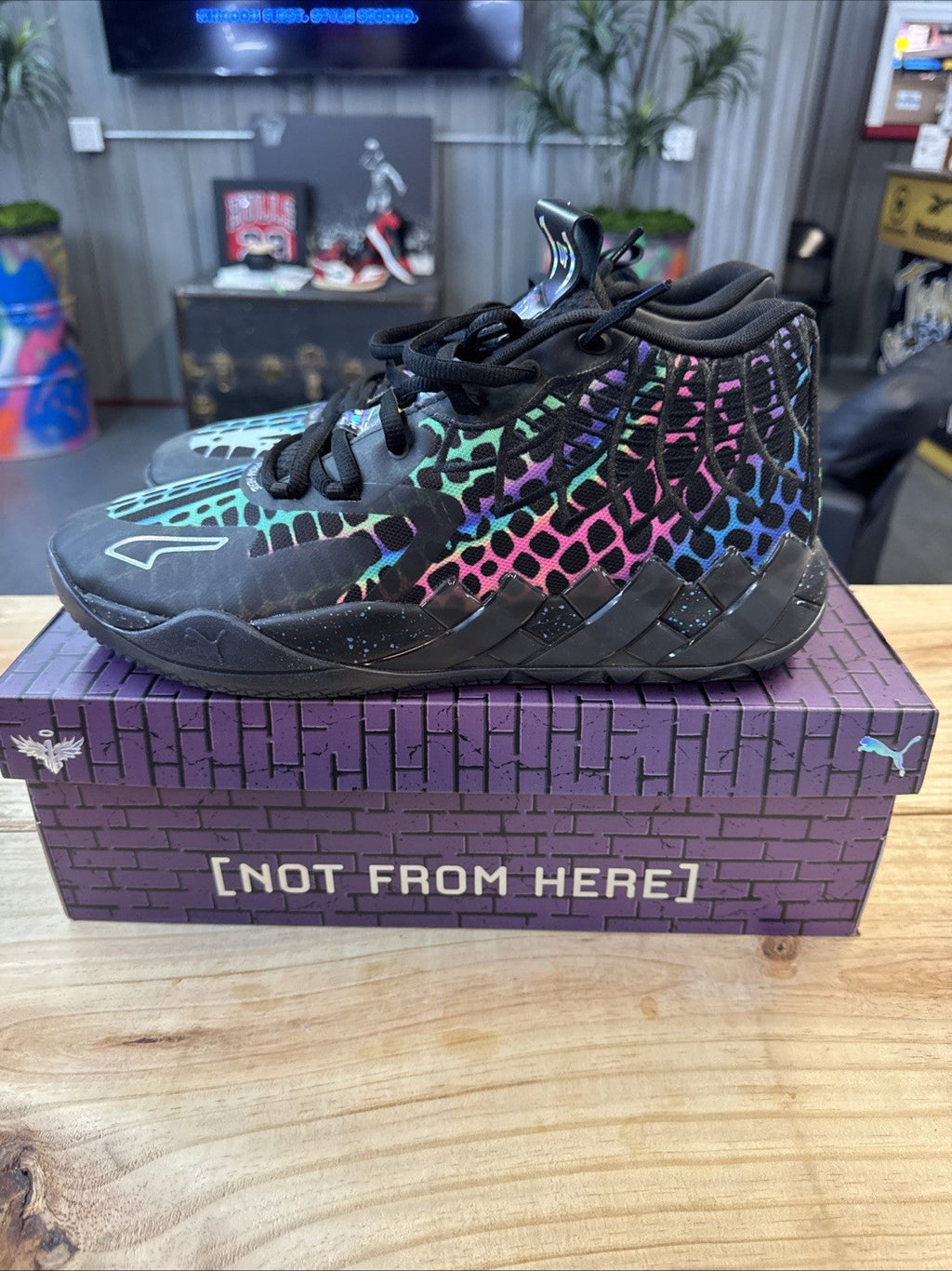 PUMA X Lamelo Ball Mb.01 TMNT Baxter Stockman | Wore Once - Size 14 - product image from the listing.