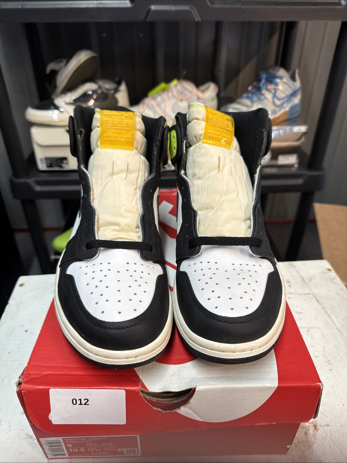 Air Jordan 1 Retro High OG Sneakers Volt Gold | Replacement Box - Size 10.5 - product image from the listing.