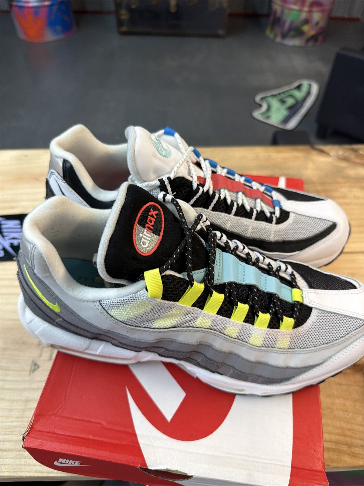 Men's Size 12 - Nike Air Max 95 QS Greedy 2.0 - product image from the listing.