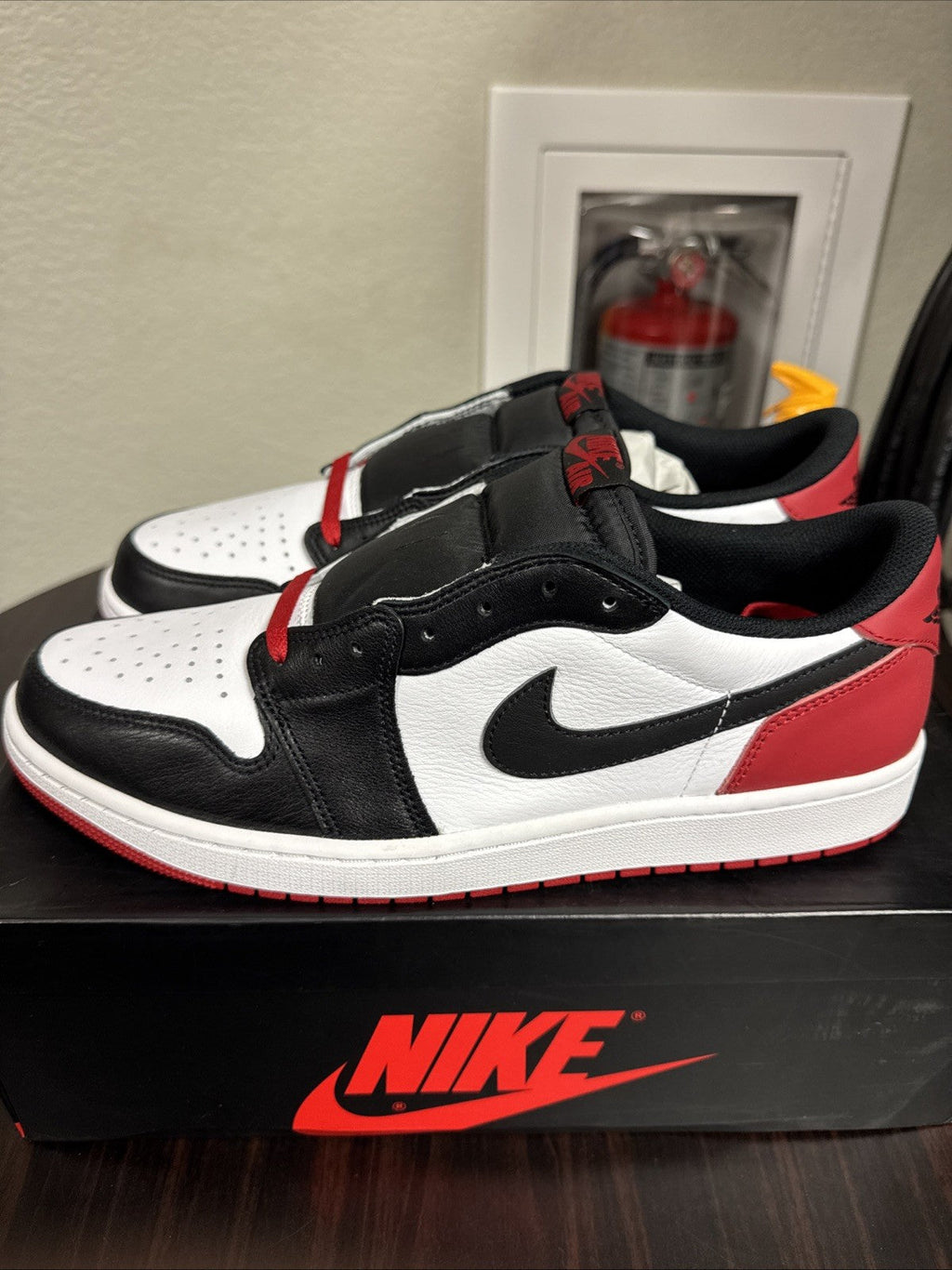 Air Jordan 1 Low OG Black Toe CZ0790-106 GS - Size 13 - product image from the listing.