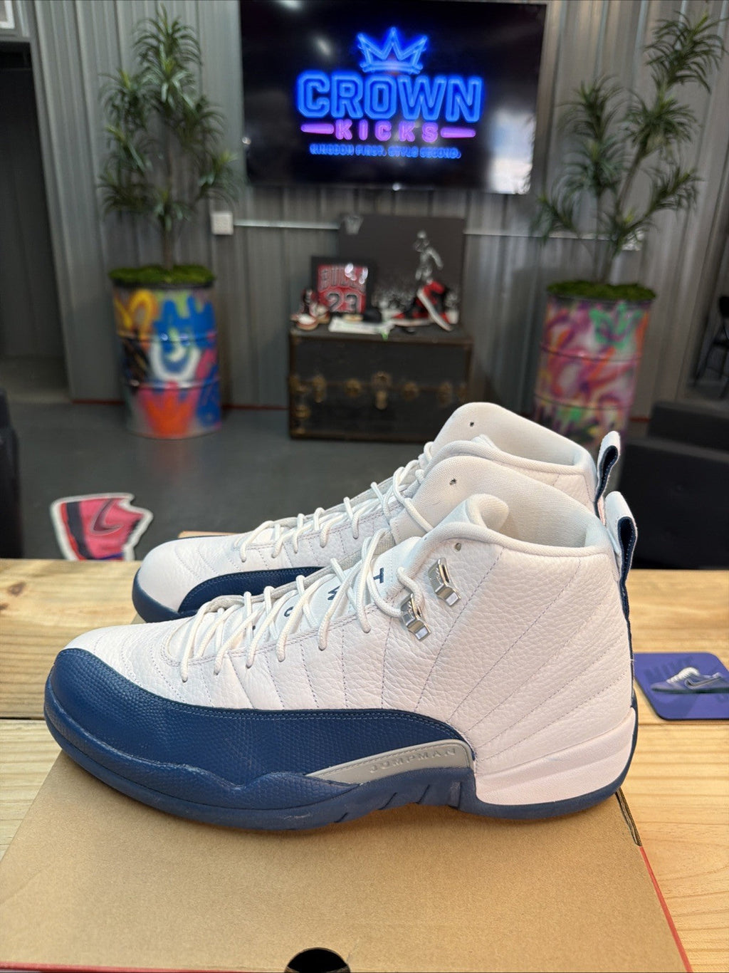 French Blue Size 14 - Jordan 12 - product image from the listing.