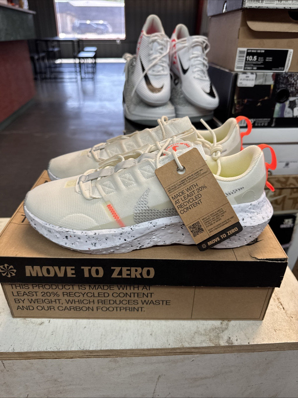 Nike Crater Impact Summit White Crimson - Size 11.5 - product image from the listing.
