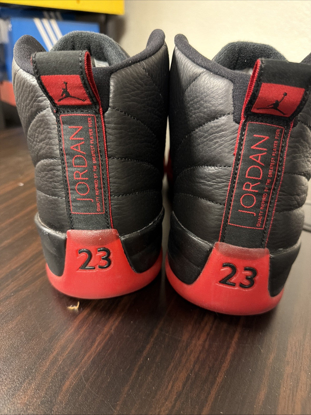 Flu Game (2016) Player Exclusive. Only 1 Of 24 Pairs - Jordan 12 Retro - product image from the listing.